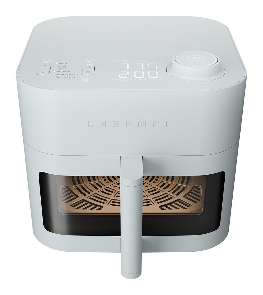 Chefman Crispinator 8-quart air fryer with a viewing window