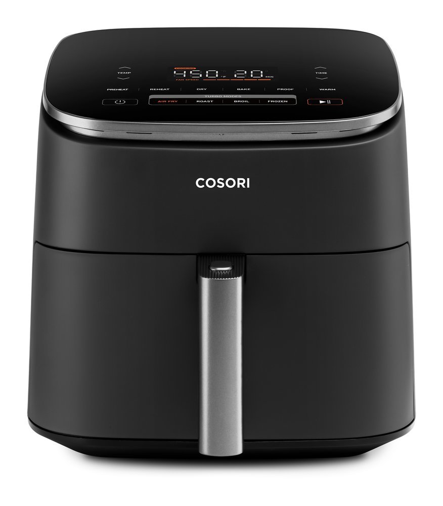 COSORI TurboBlaze 6-quart air fryer in dark gray